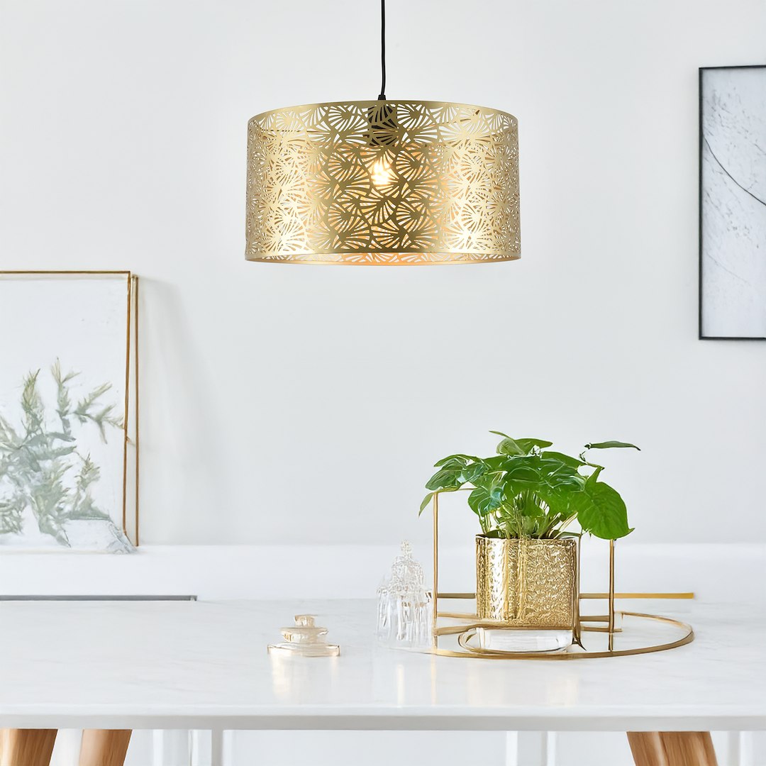 Pendelleuchte BLOSSOM Gold (1x E27) - Milagro