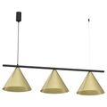 Pendelleuchte CAPITAL Schwarz & Gold (3x GX53) - Milagro