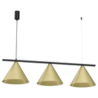 Pendelleuchte CAPITAL Schwarz & Gold (3x GX53) - Milagro