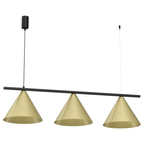 Pendelleuchte CAPITAL Schwarz & Gold (3x GX53) - Milagro