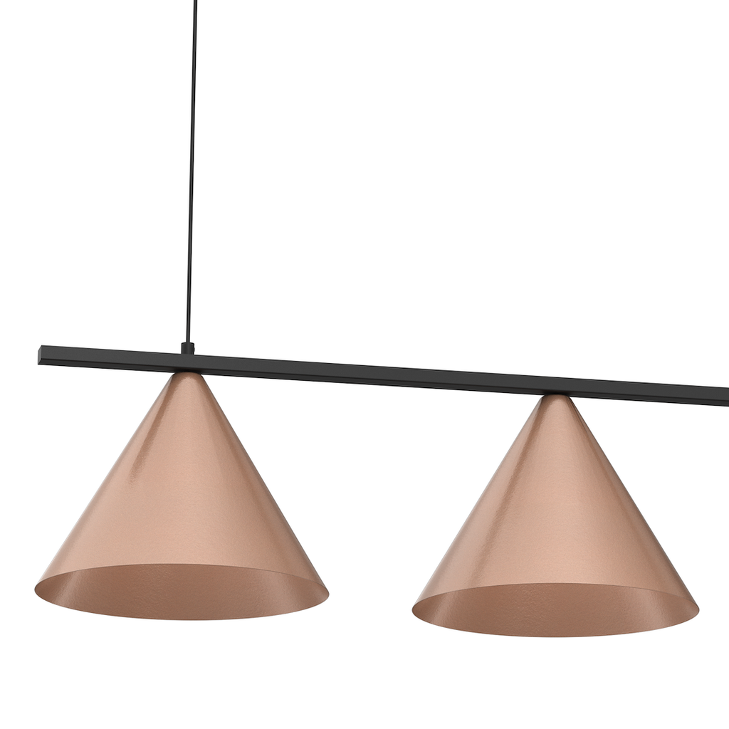 Pendelleuchte CAPITAL Kupfer Farben & Schwarz (3x GX53) - Milagro