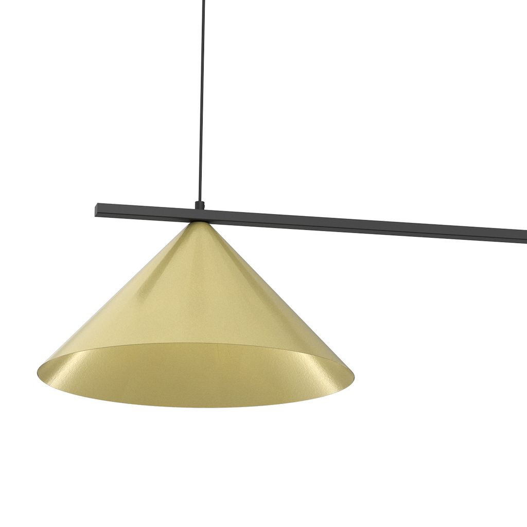 Pendelleuchte CAPITAL Gold & Schwarz (2x GX53) - Milagro