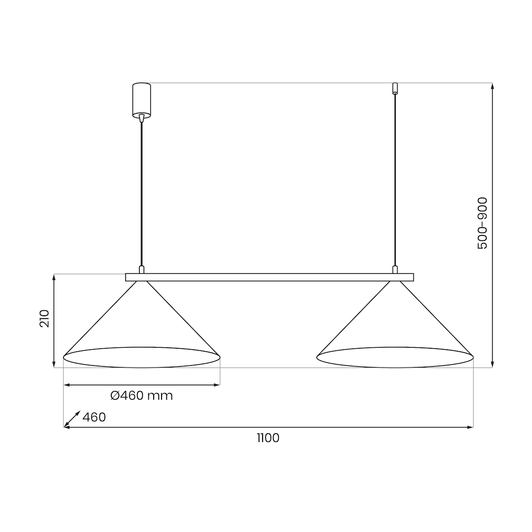 Pendelleuchte CAPITAL Weiß (2x GX53) - Milagro