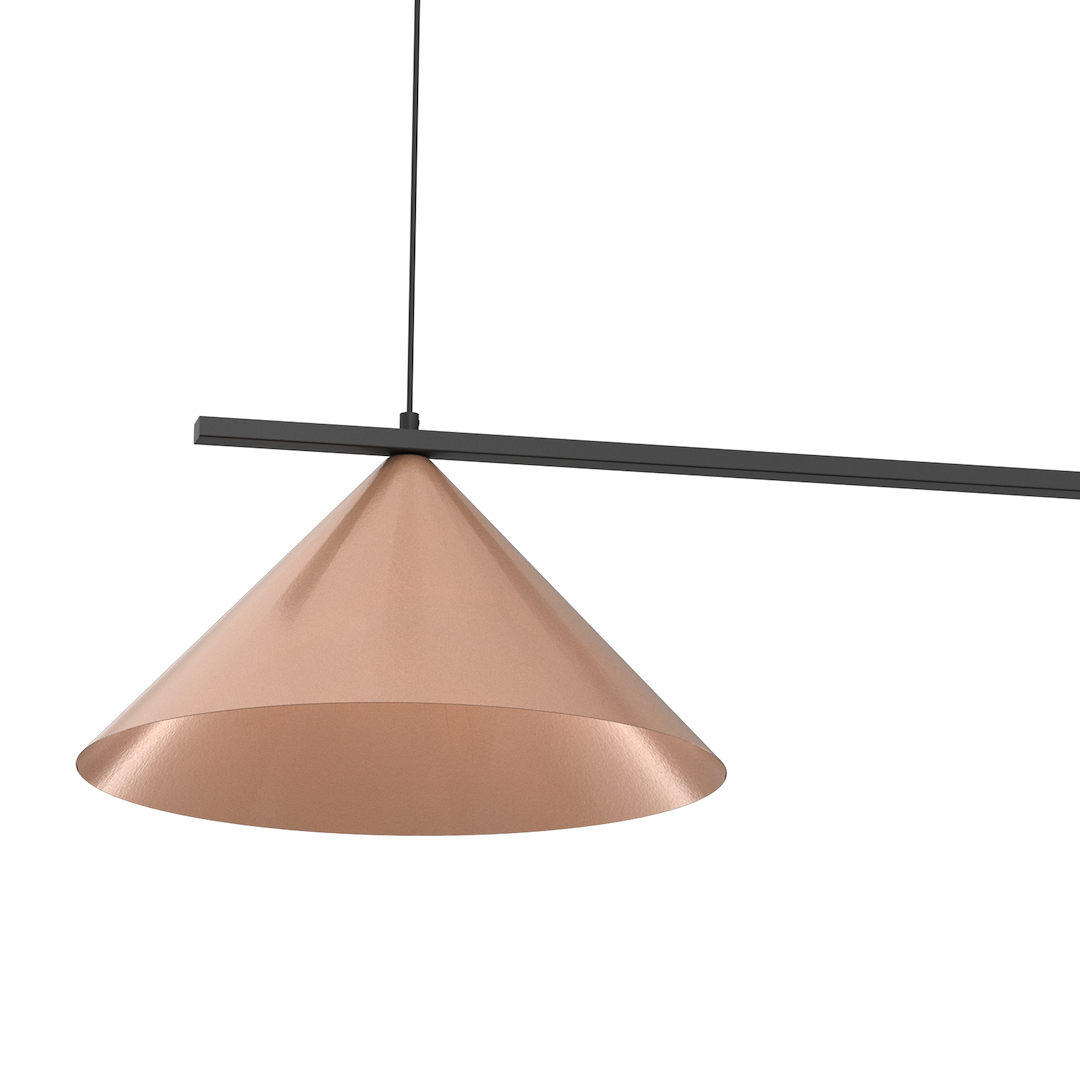Pendelleuchte CAPITAL Kupfer Farben & Schwarz (2x GX53) - Milagro