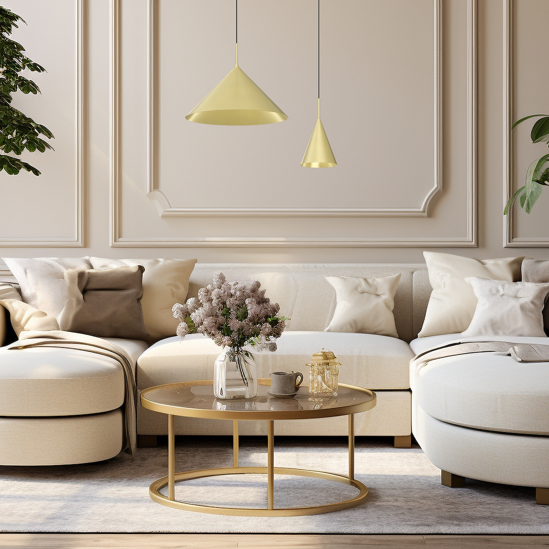 Pendelleuchte CAPITAL Gold Ø46 cm (1x GX53) - Milagro