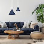 Pendelleuchte CAPITAL Navy Blau Ø32 cm (1x GX53) - Milagro