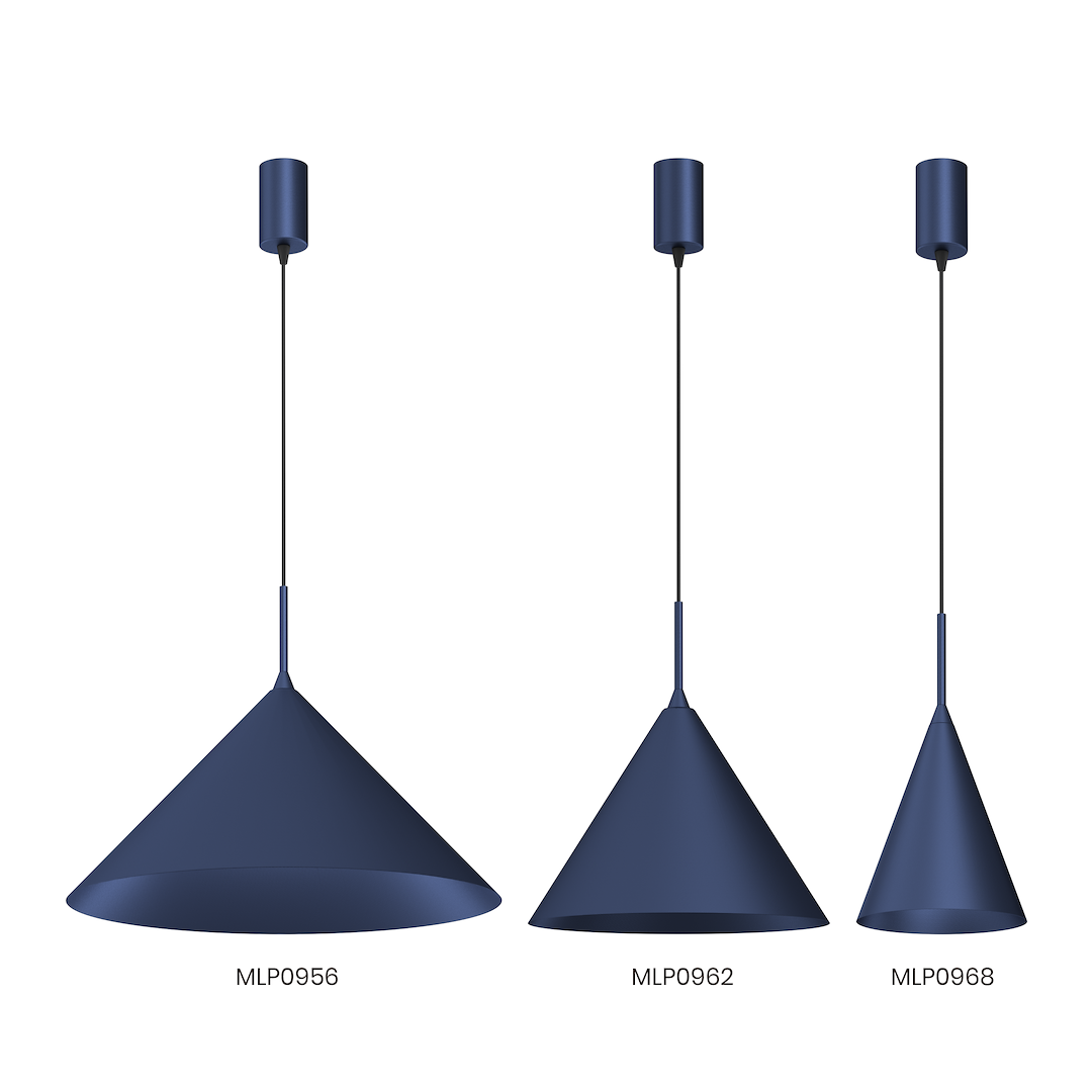 Pendelleuchte CAPITAL Navy Blau Ø32 cm (1x GX53) - Milagro