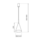 Pendelleuchte CAPITAL Schwarz Ø17 cm (1x GX53) - Milagro