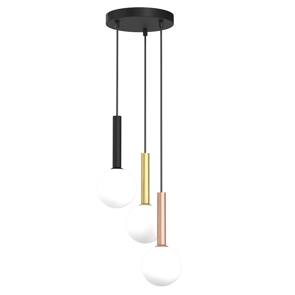Pendelleuchte PLAY Schwarz (3x G9) - Milagro