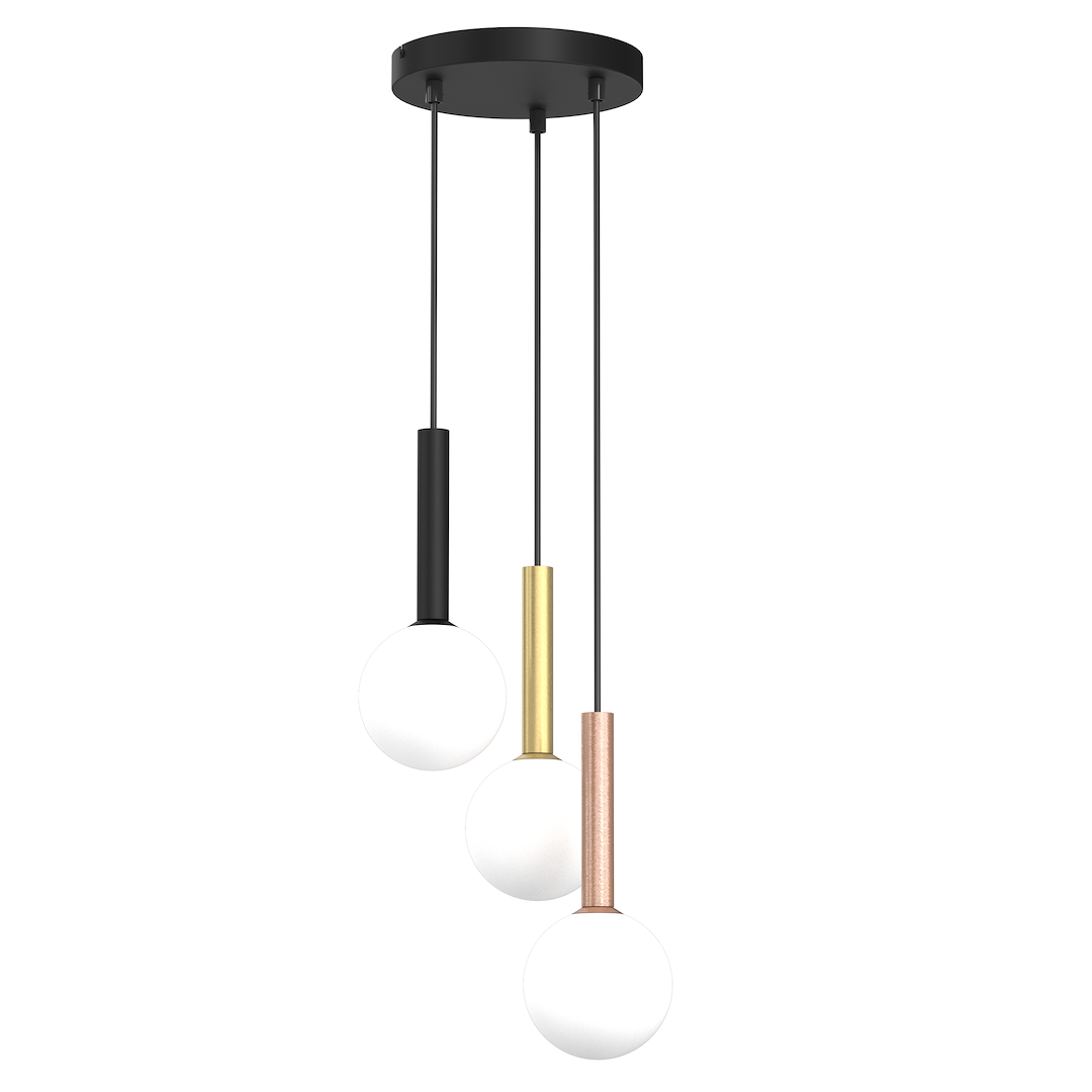 Pendelleuchte PLAY Schwarz (3x G9) - Milagro