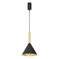 Pendelleuchte PERU Schwarz & Gold Messing (1x E27) - Milagro
