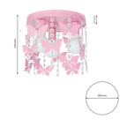 Kinderzimmer Deckenleuchte rosa ANGELICA (3x E27) - Milagro