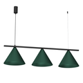 Pendelleuchte CAPITAL Grün & Schwarz (3x GX53) - Milagro