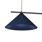 Pendelleuchte CAPITAL Navy Blau & Schwarz (2x GX53) - Milagro