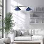 Pendelleuchte CAPITAL Navy Blau & Schwarz (2x GX53) - Milagro