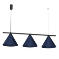Pendelleuchte CAPITAL Navy Blau & Schwarz (3x GX53) - Milagro