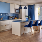 Pendelleuchte CAPITAL Navy Blau & Schwarz (3x GX53) - Milagro