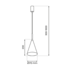 Pendelleuchte CAPITAL Beige & Creme Ø17 cm (1x GX53) - Milagro