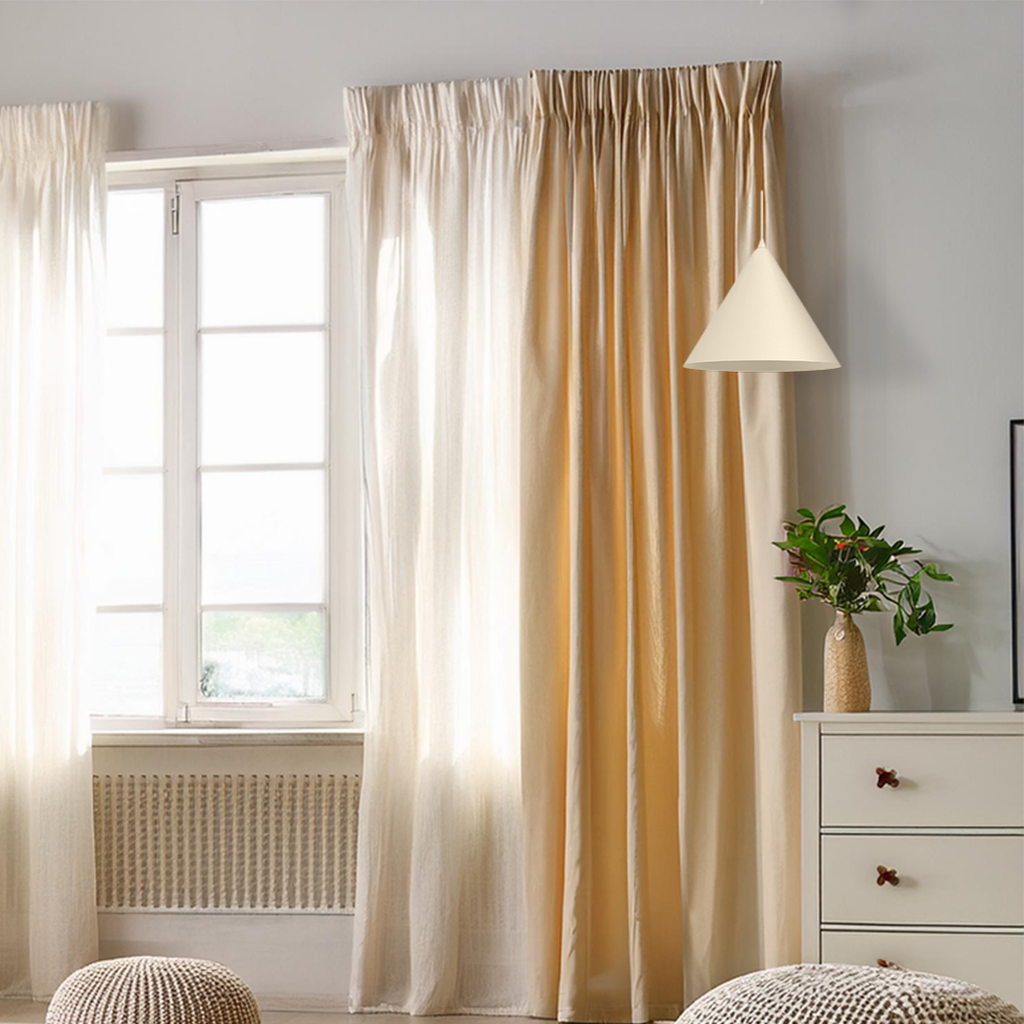 Pendelleuchte CAPITAL Beige & Creme Ø32 cm (1x GX53) - Milagro