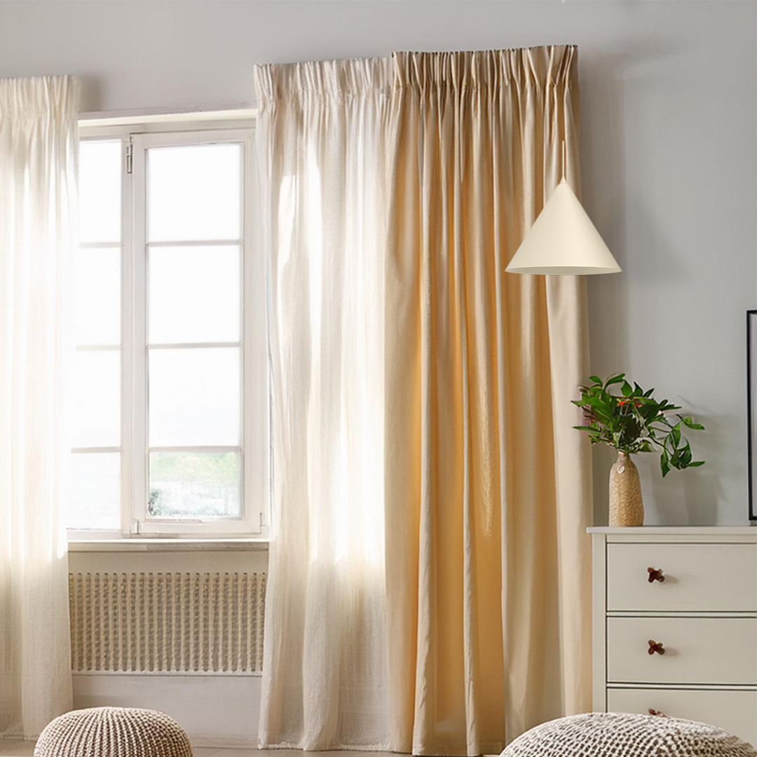 Pendelleuchte CAPITAL Beige & Creme Ø32 cm (1x GX53) - Milagro