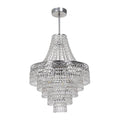 Pendelleuchte / Kronleuchter CORAL Silber (3x E14) - Milagro