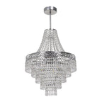 Pendelleuchte / Kronleuchter CORAL Silber (3x E14) - Milagro