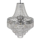 Pendelleuchte / Kronleuchter CORAL Silber (3x E14) - Milagro