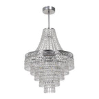 Pendelleuchte / Kronleuchter CORAL Silber (3x E14) - Milagro