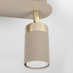 Deckenleuchte JOKER Beige & Gold (2x GU10) - Milagro