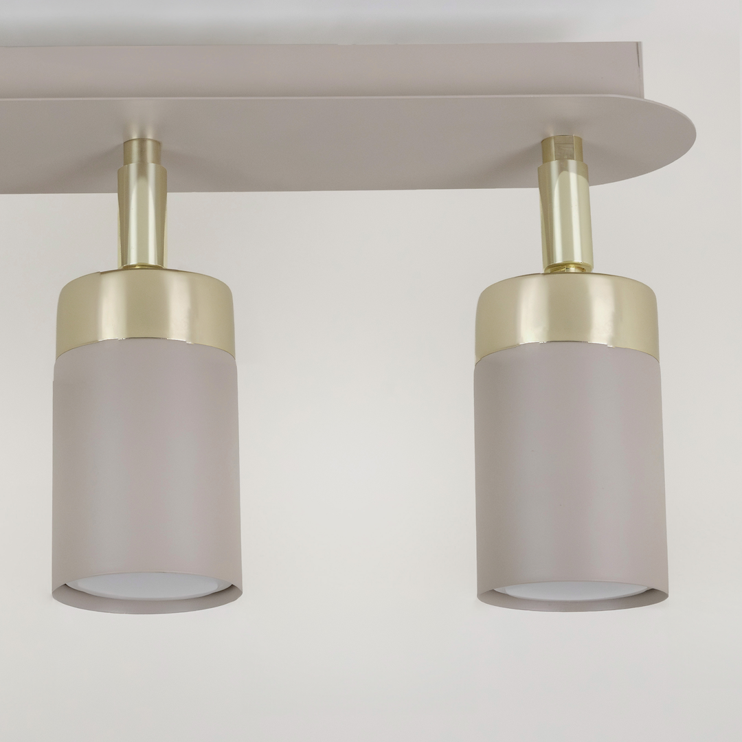 Deckenleuchte JOKER Beige & Gold (3x GU10) - Milagro