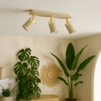 Deckenleuchte JOKER Beige & Gold (3x GU10) - Milagro