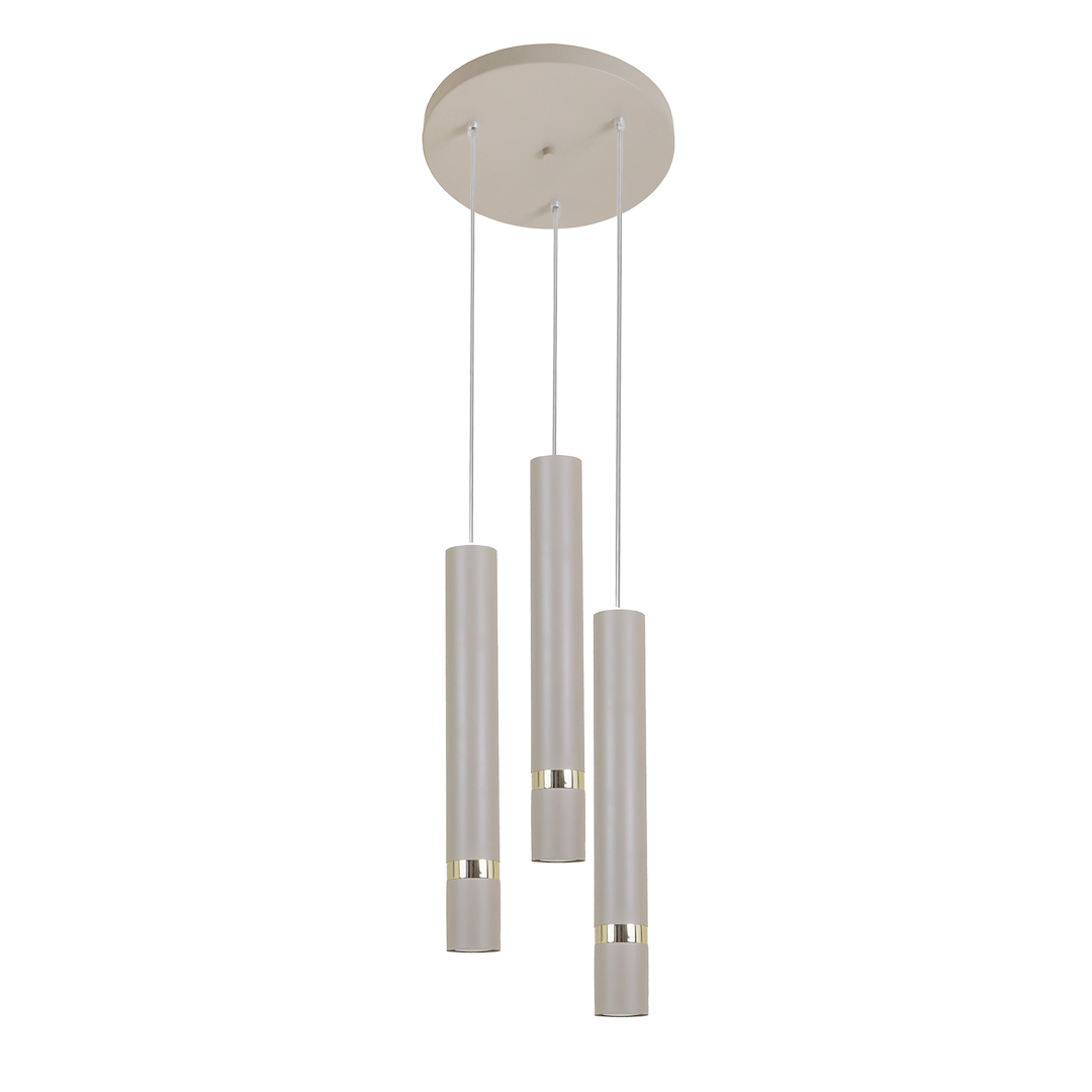 Pendelleuchte JOKER Cashmere & Gold (3x GU10) (koło) - Milagro