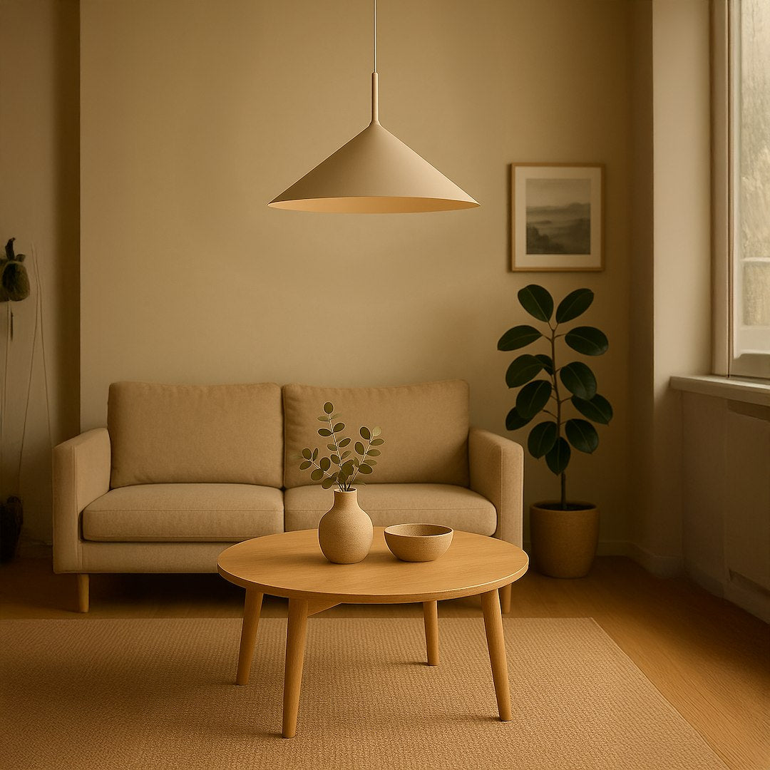 Pendelleuchte CAPITAL Cashmere / Taupe Ø60 cm (1x GX53) - Milagro