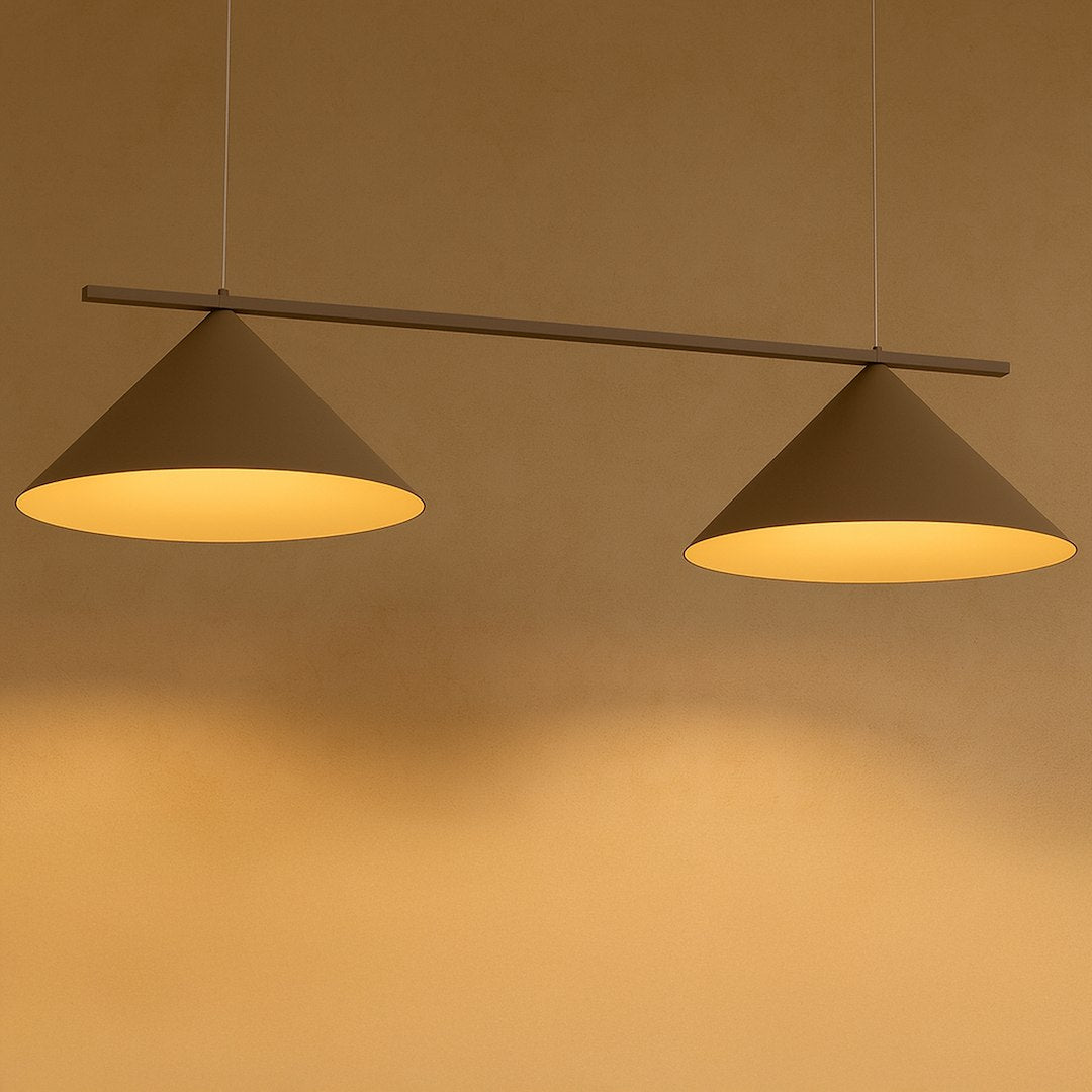 Pendelleuchte CAPITAL Cashmere / Taupe (2x GX53) - Milagro