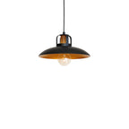 Pendelleuchte FELIX (1x E27) Schwarz & Gold - Milagro