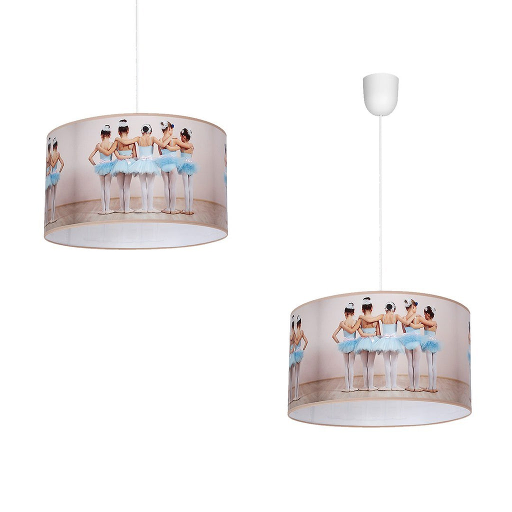 Pendelleuchte BALLERINA Beige (1x E27) - Milagro