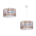 Pendelleuchte BALLERINA Beige (1x E27) - Milagro