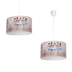 Pendelleuchte BALLERINA Beige (1x E27) - Milagro