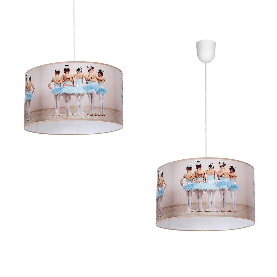 Pendelleuchte BALLERINA Beige (1x E27) - Milagro