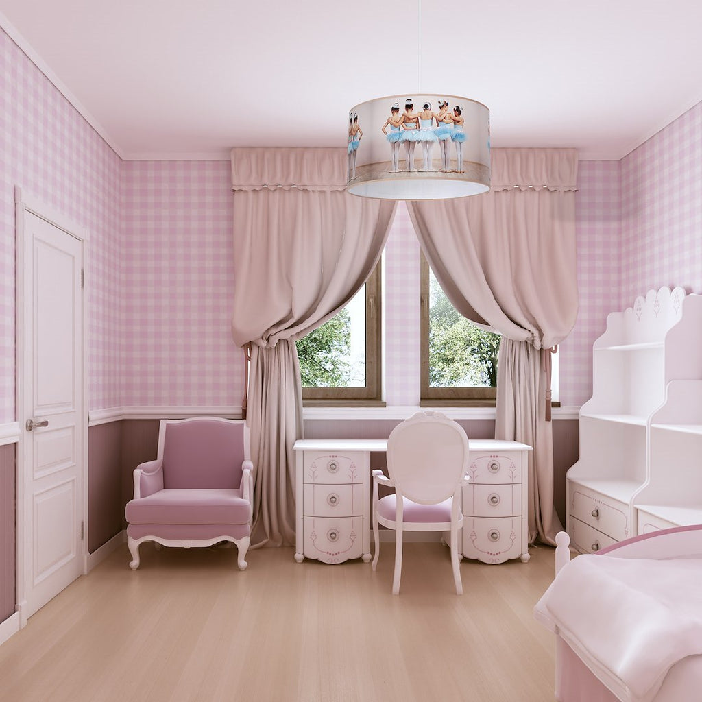 Pendelleuchte BALLERINA Beige (1x E27) - Milagro