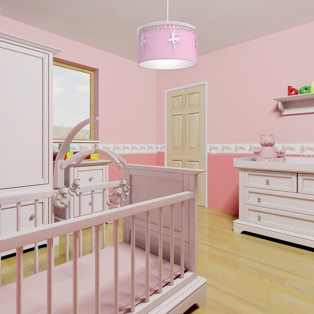 Pendelleuchte BALETNICA Rosa / Pink (1x E27) - Milagro