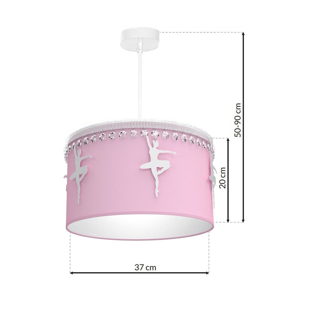 Pendelleuchte BALETNICA Rosa / Pink (1x E27) - Milagro