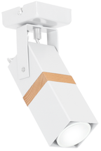 Wandleuchte VIDAR Weiß & Holz (1x GU10) - Milagro