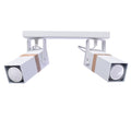 Deckenleuchte Spot Balken VIDAR (2x GU10) Weiß & Holz - Milagro