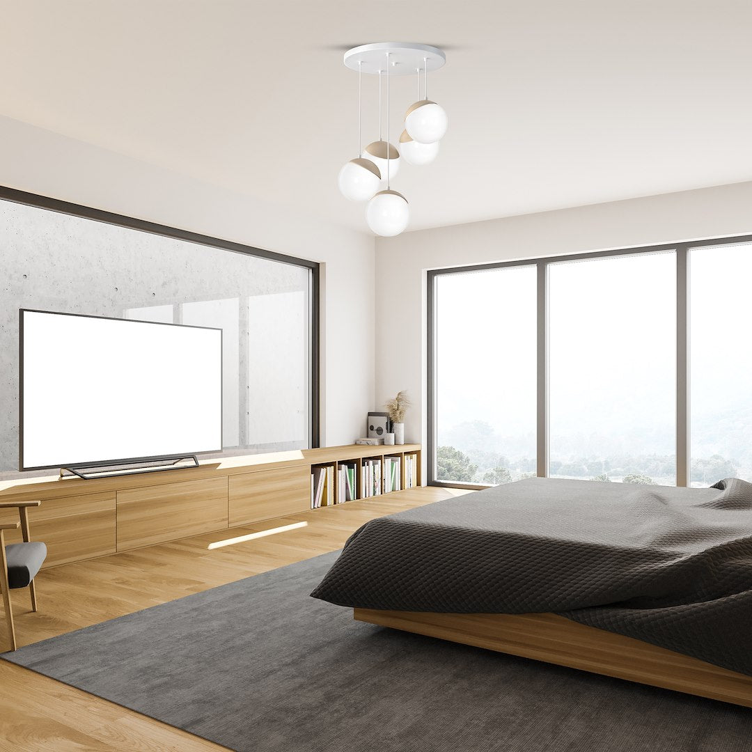 Pendelleuchte SFERA WOOD (5x E14) - Milagro