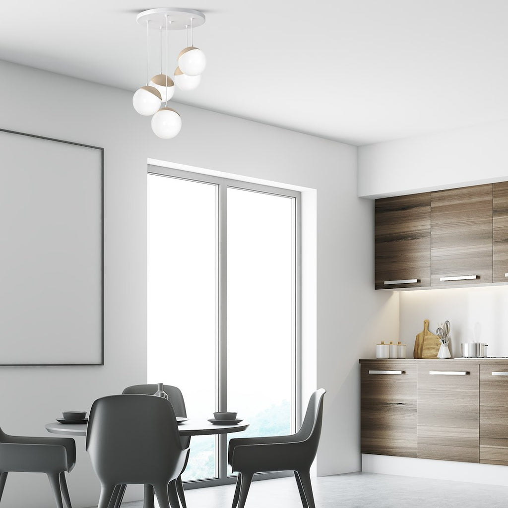 Pendelleuchte SFERA WOOD (5x E14) - Milagro