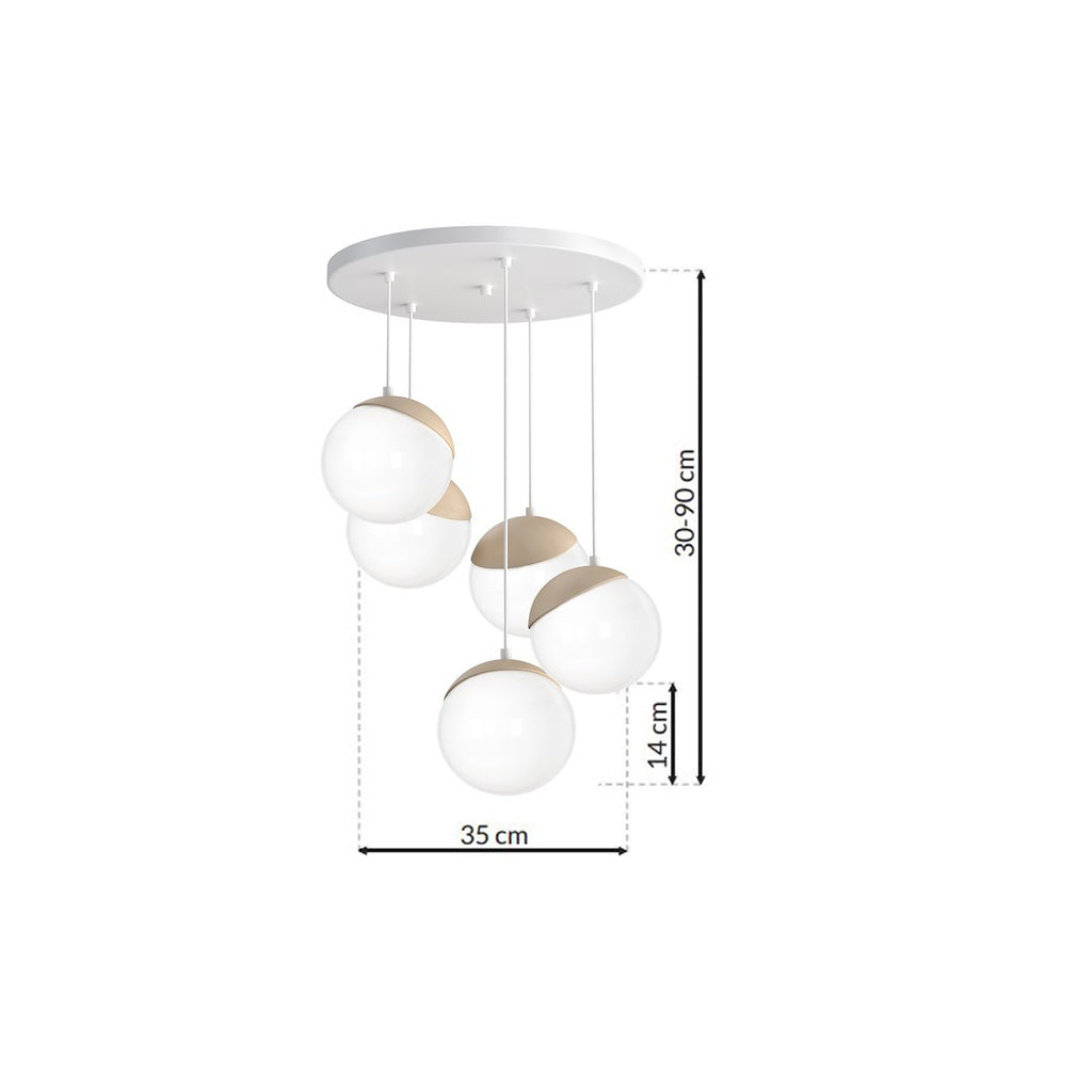 Pendelleuchte SFERA WOOD (5x E14) - Milagro