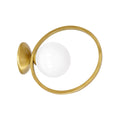 Wandleuchte VIENNA Messing & Glas (1x E14) - Milagro