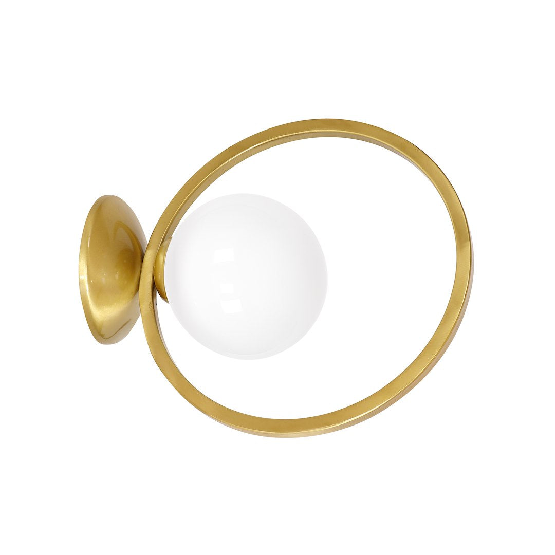 Wandleuchte VIENNA Messing & Glas (1x E14) - Milagro