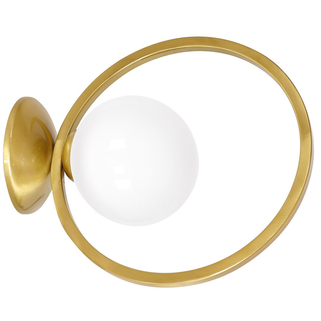Wandleuchte VIENNA Messing & Glas (1x E14) - Milagro